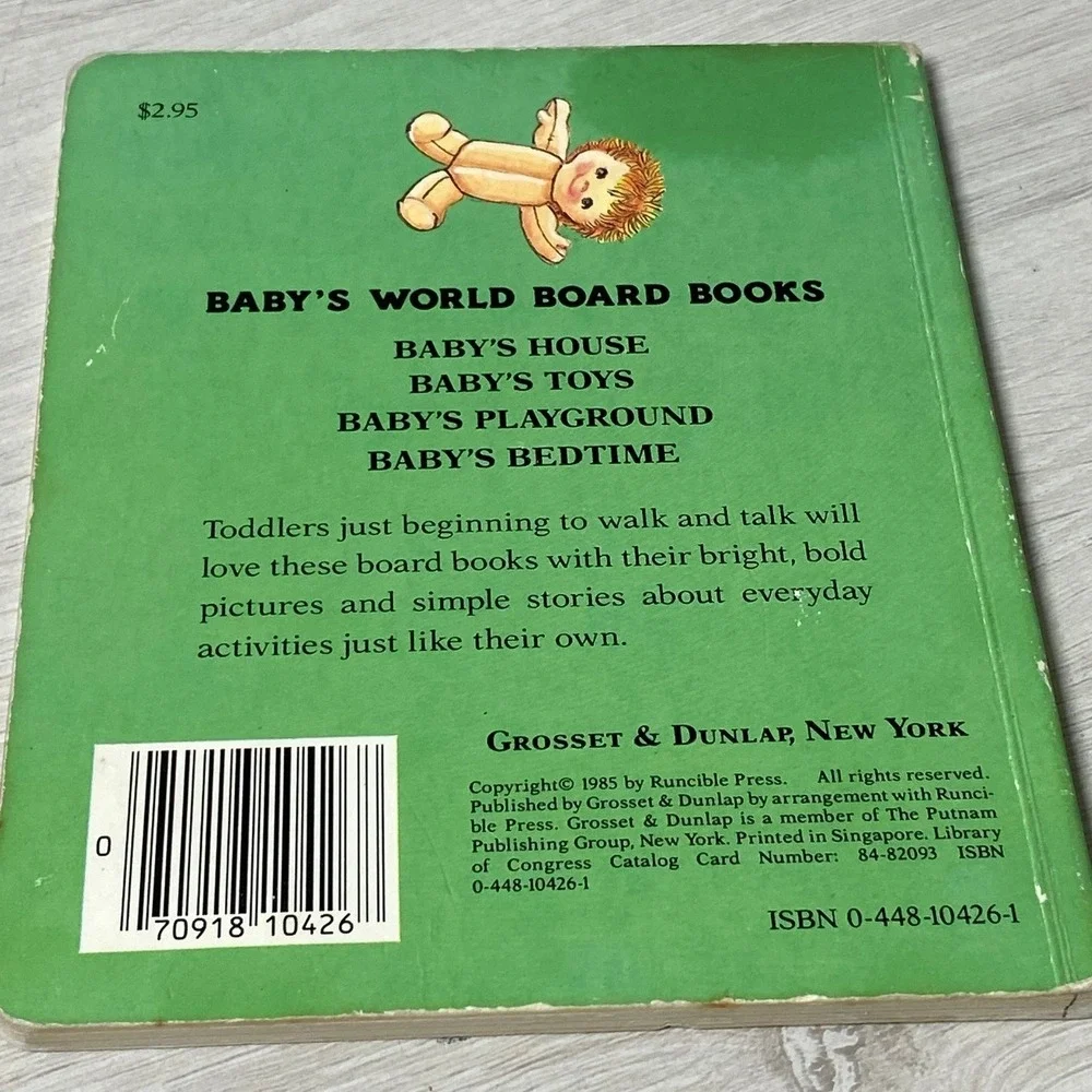 Baby's House Board Book Eloise Wilkin 1985 Vintage Grosset & Dunlap Classic Kids